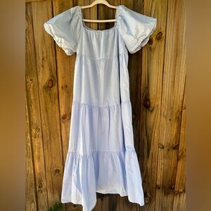 Baby Blue size Large- Allie Rose boutique style Sundress